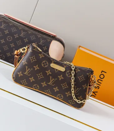 Louis Vuitton Liv Pochette Handbag (M83008) - Monogram Canvas, Detachable Chain/Strap, 24.5×13.5×6.5cm #A60000