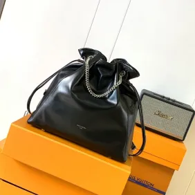 Brand L M25545 Off Duty Medium Sheepskin Drawstring Bag 24 x 11.5 x 33cm #A61872