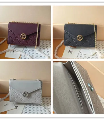 Brand L Mylockme Chain Wallet (3 Colors) – Burgundy/Black/Light Gray Monogram Empreinte Leather with Signature LV Lock #A59175 Brand L Mylockme Chain Wallet (3 Colors) – Burgundy/Black/Light Gray Monogram Empreinte Leather with Signature LV Lock #A59175