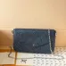 Louis Vuitton Pochette Metis Crossbody Bag – Iridescent Navy Monogram Empreinte Leather (Silver-Tone Chain Strap) #A58786