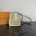Louis Vuitton Straw Crossbody Bag With Monogram Pouch And Leather Strap size:16×18×12cm #A53374