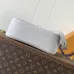 Louis Vuitton Embossed Monogram Hobo Bag In Light Gray With Adjustable Strap #A51594