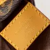 Louis Vuitton Classic Monogram Canvas Nano Bag with Leather Accents #A51003
