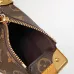 Louis Vuitton Classic Monogram Canvas Nano Bag with Leather Accents #A51003