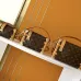 Louis Vuitton Classic Monogram Canvas Nano Bag with Leather Accents #A51003