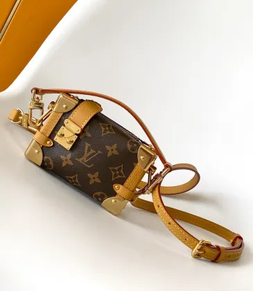 Louis Vuitton Classic Monogram Canvas Nano Bag with Leather Accents #A51003
