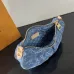 Louis Vuitton Denim Monogram Baguette Bag With Contrast Strap size:21×15×7cm #A53373