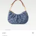 Louis Vuitton Denim Monogram Baguette Bag With Contrast Strap size:21×15×7cm #A53373