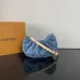 Louis Vuitton Denim Monogram Baguette Bag With Contrast Strap size:21×15×7cm #A53373