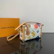 Louis Vuitton Trunk Bag With Colorful Patches And Classic Monogram Design #A50986