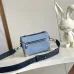 Louis Vuitton Light Blue Monogram Embossed Trunk Bag with Navy Accents size:19×15×7cm #A54125
