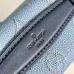 Louis Vuitton Light Blue Monogram Embossed Trunk Bag with Navy Accents size:19×15×7cm #A54125