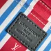 Louis Vuitton Light Blue Monogram Embossed Trunk Bag with Navy Accents size:19×15×7cm #A54125