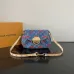Louis Vuitton Denim Cherry Print Crossbody Bag With Gold - Tone Hardware #A52595