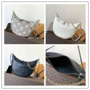 Stylish Louis Vuitton Moon - Shaped Handbags In Diverse Colors And Patterns For Fashion Enthusiasts #A49956