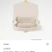 Louis Vuitton White Multicolor Monogram Crossbody Bag With Gold Lock And Chain Strap size:21×13×6cm #A54324