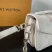 Louis Vuitton White Multicolor Monogram Crossbody Bag With Gold Lock And Chain Strap size:21×13×6cm #A54324