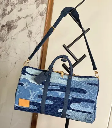 LV Original M26117 Keepall Bandoulière 50 | Denim Boro Patchwork Travel Bag 29×23×50 cm #A60254 LV Original M26117 Keepall Bandoulière 50 | Denim Boro Patchwork Travel Bag 29×23×50 cm #A60254