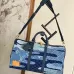 LV Original M26117 Keepall Bandoulière 50 | Denim Boro Patchwork Travel Bag 29×23×50 cm #A60254