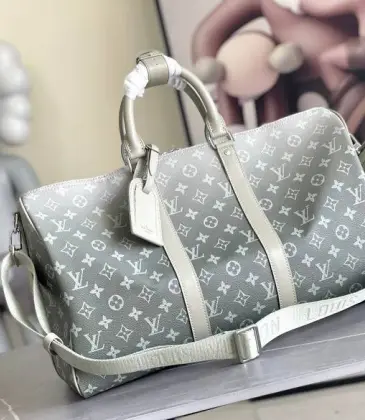 Louis Vuitton Keepall Bandoulière 50 Monogram Shadow Leather travel bag #A54834