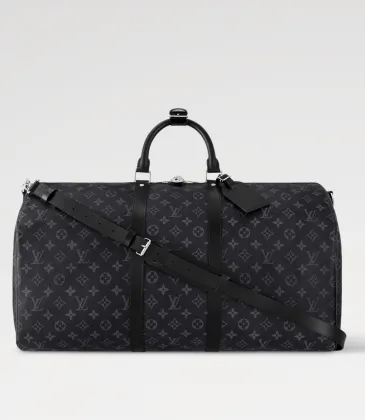 Louis Vuitton Travel bag keepall bandouliere 55 monogram eclipse #A60171
