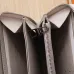 Elegant Louis Vuitton Gray Empreinte Leather Zippy Wallet With Iconic Monogram Motifs #A50101