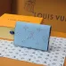 Louis Vuitton Monogram Card Holders In Elegant Blue And White Tones #A53521