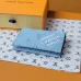Louis Vuitton Monogram Card Holders In Elegant Blue And White Tones #A53521