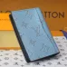 Louis Vuitton Monogram Blue Card Holder With Distinctive Branding #A53518