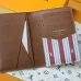 Louis Vuitton Monogram Blue Card Holder With Distinctive Branding #A53518