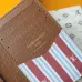 Louis Vuitton Monogram Blue Card Holder With Distinctive Branding #A53518
