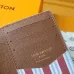 Louis Vuitton Monogram Blue Card Holder With Distinctive Branding #A53518