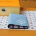 Louis Vuitton Monogram Blue Card Holder With Distinctive Branding #A53518