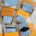Louis Vuitton Monogram Blue Card Holder With Distinctive Branding #A53518