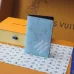 Louis Vuitton Monogram Blue Card Holder With Distinctive Branding #A53518