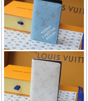 Louis Vuitton Monogram Blue Card Holder With Distinctive Branding #A53518