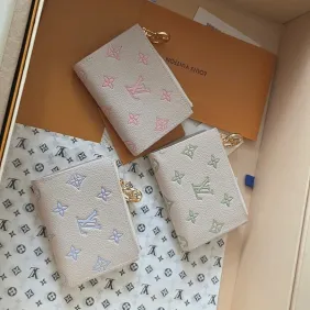 LV M27742 Compact Wallet | Monogram Embossed Leather | Light Blue #A60906 LV M27742 Compact Wallet | Monogram Embossed Leather | Light Blue #A60906