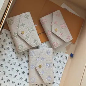 LV M28249 Compact Short Wallet | Monogram Embossed Leather | Green & Cream #A60908 LV M28249 Compact Short Wallet | Monogram Embossed Leather | Green & Cream #A60908