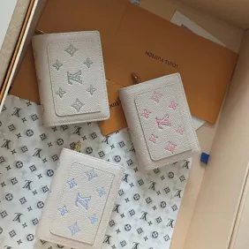 LV M28275 Monogram Empreinte Short Wallet - Cream Pink #A60909 LV M28275 Monogram Empreinte Short Wallet - Cream Pink #A60909