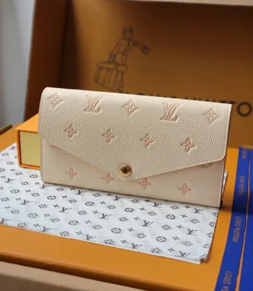 LV M60531 Monogram Empreinte Long Wallet - Cream Pink #A60910