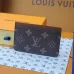 Louis Vuitton Monogram Eclipse Card Holder With Colorful Striped Accent and G.V Initials size:7×0.5×11cm #A53915