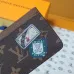 Louis Vuitton Monogram Eclipse Card Holder With Colorful Striped Accent and G.V Initials size:7×0.5×11cm #A53915