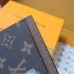 Louis Vuitton Monogram Eclipse Card Holder With Colorful Striped Accent and G.V Initials size:7×0.5×11cm #A53915