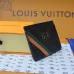Louis Vuitton Monogram Eclipse Card Holder With Colorful Striped Accent and G.V Initials size:7×0.5×11cm #A53915