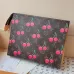 Louis Vuitton M14372 Cherry-Print Pouch - Monogram Canvas with Glossy Zipper &amp; Washable Lining #A59491