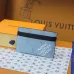 Louis Vuitton M14766 Chip Version Card Holder - Light Blue &amp; White #A59465