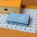 Louis Vuitton M14817 Chip Version Card Holder - White &amp; Light Blue #A59466