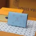 Louis Vuitton M14817 Chip Version Card Holder - White &amp; Light Blue #A59466