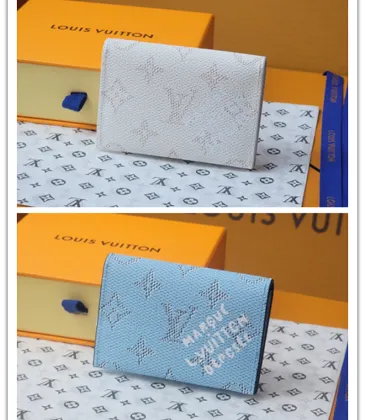 Louis Vuitton M14817 Chip Version Card Holder - White & Light Blue #A59466 Louis Vuitton M14817 Chip Version Card Holder - White & Light Blue #A59466