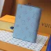 Louis Vuitton M15075 Chip Version Passport Cover - White/Blue Monogram Pattern #A59467